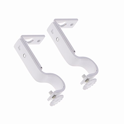 Barra soporte para cortina Winomo 2 unidades 18 – 22 mm ajustable, blanco Barra soporte para cortina Winomo 2 unidades 18 – 22 mm ajustable, blanco