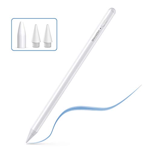 Lápiz Para Pantalla Táctil, 1.0mm Lápiz para ipad 2018/2019/2020, Lápiz Stylus de Rechazo de Palma Lápiz, Stylus Pen con 2 Tapas Ultrafinas, Lapiz Táctil con Función Detección de Inclinación, Blanco Lápiz Para Pantalla Táctil, 1.0mm Lápiz para ipad 2018/2019/2020, Lápiz Stylus de Rechazo de Palma Lápiz, Stylus Pen con 2 Tapas Ultrafinas, Lapiz Táctil con Función Detección de Inclinación, Blanco