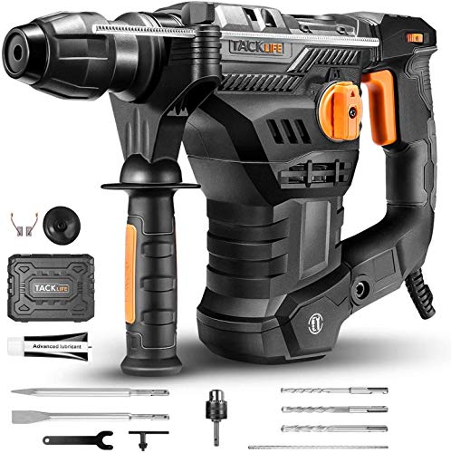 Martillo Perforador, 7J energía de impacto, TACKLIFE 1500W,SDS Plus Mandril, 4 Funciones in 1 con embrague de seguridad, utilizado para concreto, metal y piedra - TRH01A Martillo Perforador, 7J energía de impacto, TACKLIFE 1500W,SDS Plus Mandril, 4 Funciones in 1 con embrague de seguridad, utilizado para concreto, metal y piedra - TRH01A