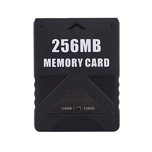 Tarjeta de Memoria PS2 8M-256MB de Almacenamiento de Alta Velocidad para Sony Playstation 2 Consolas Juego Guarda e Información(256MB)