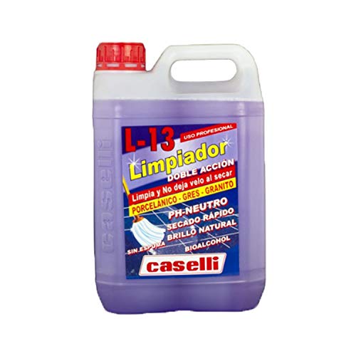 Caselli Limpiador Doble Acción Suelos Porcelanicos-Gres-Granito, L13 -No resbala 5 litros Caselli Limpiador Doble Acción Suelos Porcelanicos-Gres-Granito, L13 -No resbala 5 litros