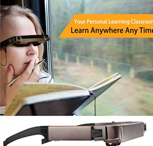 DishyKooker Vision 800 Smart Android WiFi gafas de pantalla ancha portátil vídeo 3D gafas teatro privado con cámara Bluetooth