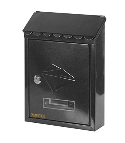 MAURER 3080540 Buzón Exterior 21x30x6,8 cm. Negro MAURER 3080540 Buzón Exterior 21x30x6,8 cm. Negro