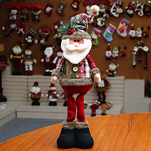 Ohhome Decoración navideña Muñecas Hogar Papá Noel Elk Muñeco de Nieve Decoración de Ventana Suministros de Navdidad Ohhome Decoración navideña Muñecas Hogar Papá Noel Elk Muñeco de Nieve Decoración de Ventana Suministros de Navdidad