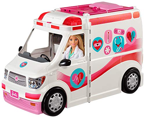Barbie Ambulancia Hospital 2 en 1, accesorios de muñecas (Mattel FRM19) Barbie Ambulancia Hospital 2 en 1, accesorios de muñecas (Mattel FRM19)