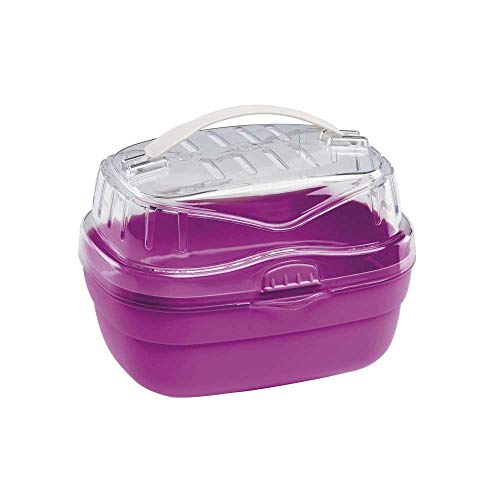 Ferplast Trasportín para hámsteres y Otros pequeños roedores ALADINO Small Jaula de Viaje para roedores y hámsteres, Rejillas de ventilación, Cómoda asa, Cierre Seguro, 20 x 16 x h 13,5 cm Fucsia Ferplast Trasportín para hámsteres y Otros pequeños roedores ALADINO Small Jaula de Viaje para roedores y hámsteres, Rejillas de ventilación, Cómoda asa, Cierre Seguro, 20 x 16 x h 13,5 cm Fucsia