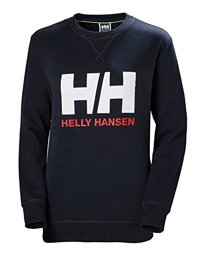 Helly Hansen HH Logo Crew Sudadera Deportiva, Mujer, Navy, M