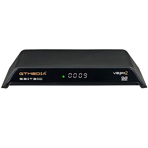 GT MEDIA V8 PRO2 Decodificador TDT Terrestre HD Receptor TV Satelite Digital DVB-S/S2/S2X DVB-T/T2/Cable/ISDBT, 1080P Full HD H.265 HEVC WiFi, Soporte CCcam Newcam PVR Youtube GT MEDIA V8 PRO2 Decodificador TDT Terrestre HD Receptor TV Satelite Digital DVB-S/S2/S2X DVB-T/T2/Cable/ISDBT, 1080P Full HD H.265 HEVC WiFi, Soporte CCcam Newcam PVR Youtube