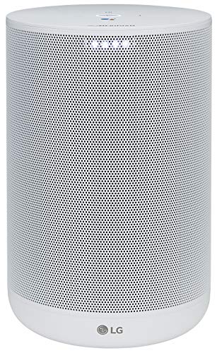 LG WK7W - Altavoz con Inteligencia Artificial y Asistente de Google en Español Integrado (Sonido Hi-Res con Tecnología Meridian, Wi-Fi, Bluetooth, Chromecast Integrado) Color Blanco