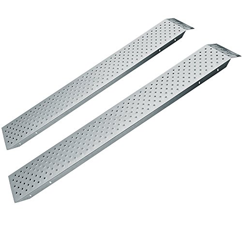 Deuba Set de 2 rampas de carga 400 kg máximo de acero para coche moto máquinas antideslizante y perforada estabilidad Deuba Set de 2 rampas de carga 400 kg máximo de acero para coche moto máquinas antideslizante y perforada estabilidad