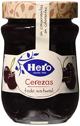 Hero Confitura Extra de Cerezas Todo Natural Sin Conservantes Pack de 8x345 g