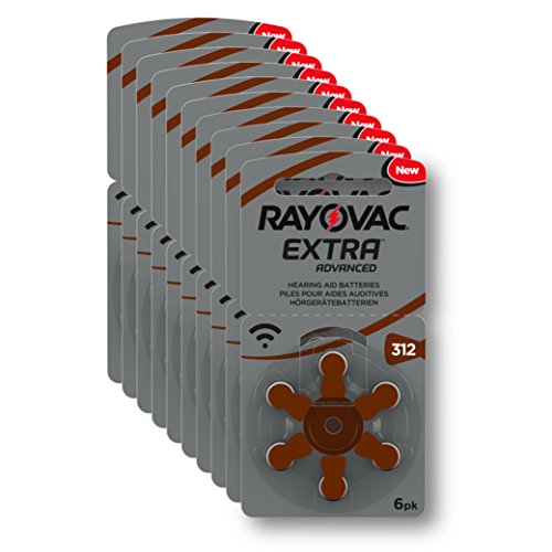 Rayovac Extra Advanced - Pilas Audífono, Pack de 10 x 6 pilas, Total= 60 pilas Rayovac Extra Advanced - Pilas Audífono, Pack de 10 x 6 pilas, Total= 60 pilas