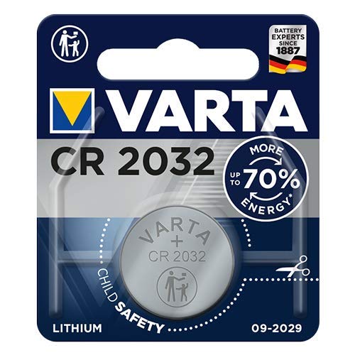 Varta CR2032 - Pila de botón de litio de 3 V, 1 unidad