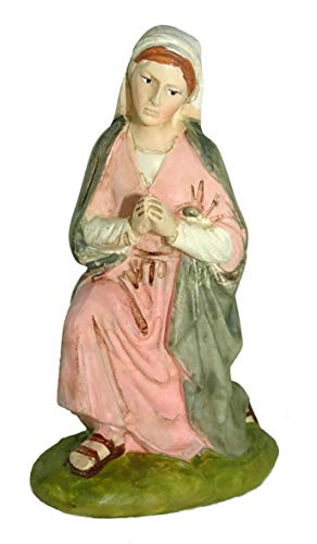 Ferrari & Arrighetti Figuras Belén: Virgen María de la colección Martino Landi para nacimiento de 10 cm