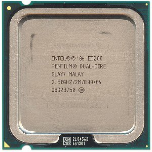 Intel Pentium Dual-Core E5200 Tray CPU Pentium Dual-Core 2500 MHz Sock, 775 FC-LGA 800FSB 2048KB L2