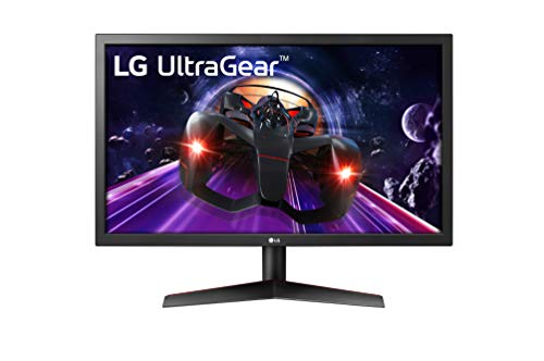 LG 24GN53A-B - Monitor Gaming LG Ultragear FHD de 59,8 cm (23,5") con Panel TN (1920 x 1080 píxeles, 16:9, 1 ms GtG, 144Hz, FreeSync LFC, 300 CD/m², 1000:1, NTSC 72%, DPx1, HDMIx2) Color Negro