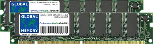 1 GB (2 x 512 MB) SDRAM PC133 133 133 133 MHz 168 Pines DIMM Kit de Memoria RAM para Yamaha Tyros 2 y 3 Teclas de Synthesizer