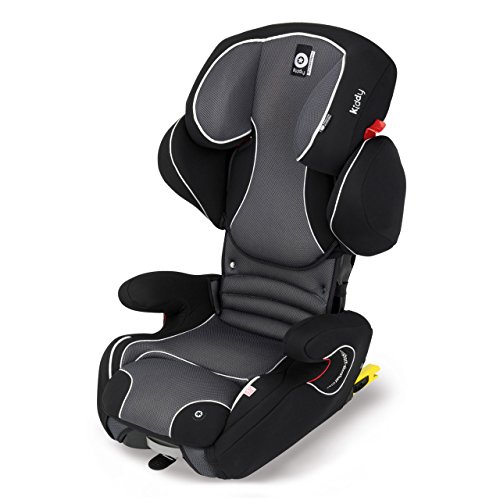 Kiddy 10525061 erfix Pro Asiento Infantil para coche, Isofix, Grupo 2/3 (15 – 36 kg, aprox. 4 años de 12 años). negro phantom