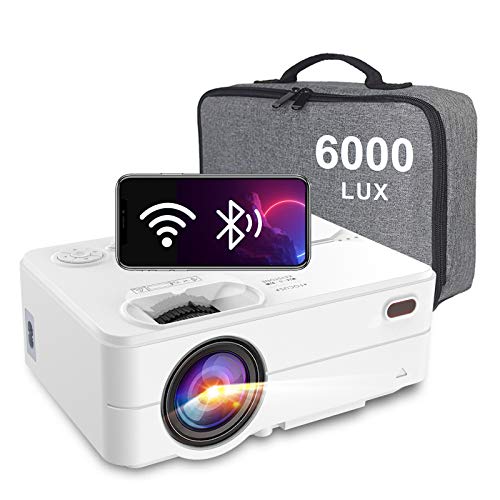 Mini Proyector WiFi Bluetooth 6000 Lúmenes, Artlii Enjoy2 Mini Proyector Portátil Móvil 720P Nativo, 300" Proyector Cine en Casa para Smartphone/Android/iPhone Mini Proyector WiFi Bluetooth 6000 Lúmenes, Artlii Enjoy2 Mini Proyector Portátil Móvil 720P Nativo, 300" Proyector Cine en Casa para Smartphone/Android/iPhone