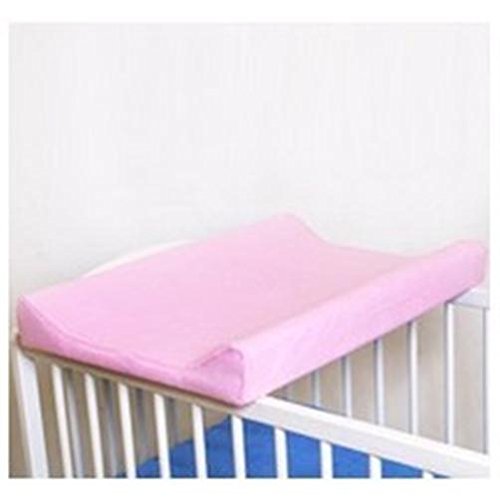 Sábana ajustable / funda para cambiador de bebé 70 x 50 cm con bordes elevados - rosa