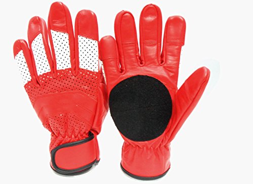 Starlingukpk - Guantes de piel de alta calidad, guantes de Longboard, guantes Freeride (mediano)