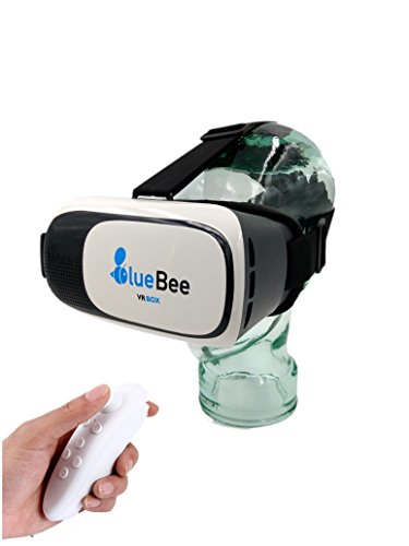 BlueBee Gafas VR + Mando a distancia (Realidad Virtual Genuine 3D Google Gafas / casco / auricular / Gafas para iPhone / Samsung / smartphones incluyendo Bluetooth 3.0 Juegos Remote Controller) BlueBee Gafas VR + Mando a distancia (Realidad Virtual Genuine 3D Google Gafas / casco / auricular / Gafas para iPhone / Samsung / smartphones incluyendo Bluetooth 3.0 Juegos Remote Controller)