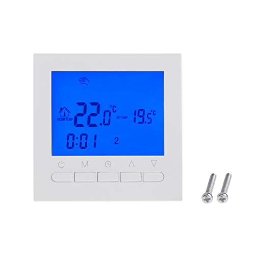 MayDONG 220 V pantalla LCD termostato caldera de gas calefacción termóstato regulador de temperatura ambiente