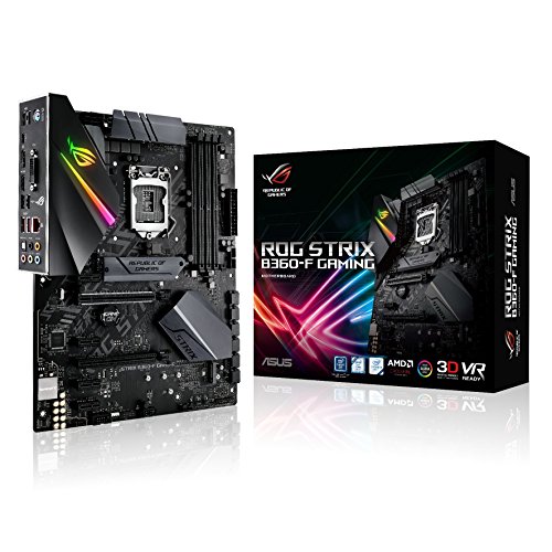 Asus Intel B360 ATX - Placa base gaming con Aura Sync RGB iluminación LED, pre-mounted I/O shield, dual M.2, onboard M.2 heatsink, SATA 6Gbps y USB 3.1 Gen 2. Asus Intel B360 ATX - Placa base gaming con Aura Sync RGB iluminación LED, pre-mounted I/O shield, dual M.2, onboard M.2 heatsink, SATA 6Gbps y USB 3.1 Gen 2.