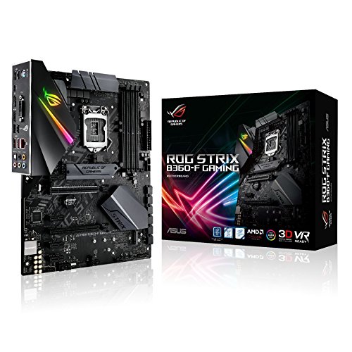 Asus Intel B360 ATX - Placa base gaming con Aura Sync RGB iluminación LED, pre-mounted I/O shield, dual M.2, onboard M.2 heatsink, SATA 6Gbps y USB 3.1 Gen 2.