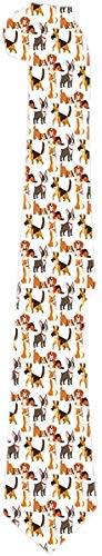 Corbata para Hombres Cachorro Perros Lindos para Jugar Corbatas Clásicas de Pura Raza Corbatas de Regalo Únicas Tejido Jacquard para Fiesta de Bodas de Negocios Corbata para Hombres Cachorro Perros Lindos para Jugar Corbatas Clásicas de Pura Raza Corbatas de Regalo Únicas Tejido Jacquard para Fiesta de Bodas de Negocios