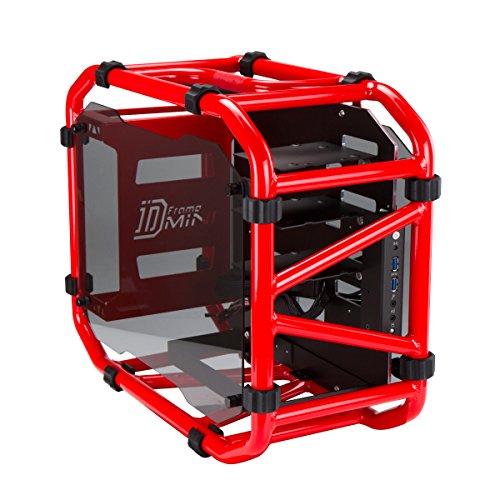 In Win D-Frame - Caja de Ordenador de sobremesa (Mini-ITX), Rojo, Rojo