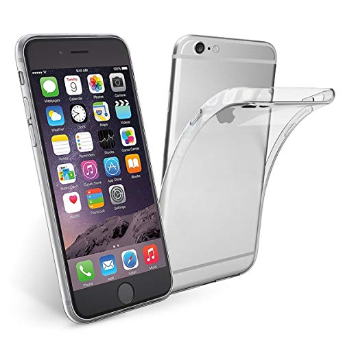 NEW'C Funda para iPhone 6 Plus y iPhone 6S Plus, Anti- Choques y Anti- Arañazos, Silicona TPU, HD Clara