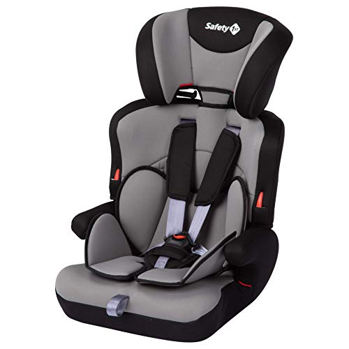 Safety 1st Ever Safe Plus Silla Coche grupo 1 2 3, crece con el niño 9 meses - 12 años (9-36 kg), con cojín reductor extraíble, color Gris