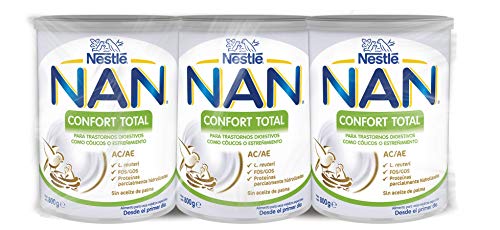 Nan Confort Total Leche Especial Para Bebés Con Trastornos Digestivos Leves Tales Como Cólicos O Estreñimientos - 3 latas x 800 g Nan Confort Total Leche Especial Para Bebés Con Trastornos Digestivos Leves Tales Como Cólicos O Estreñimientos - 3 latas x 800 g