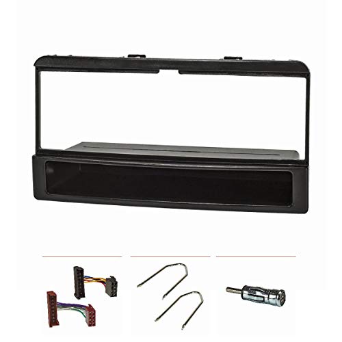 tomzz Audio 2415-026 El juego de bisel de la radio se ajusta al Ford Focus Fiesta Escort Cougar Puma Mondeo Transit con un compartimento de almacenamiento, adaptador de radio iso, adaptador de antena iso din, soporte de desbloqueo tomzz Audio 2415-026 El juego de bisel de la radio se ajusta al Ford Focus Fiesta Escort Cougar Puma Mondeo Transit con un compartimento de almacenamiento, adaptador de radio iso, adaptador de antena iso din, soporte de desbloqueo