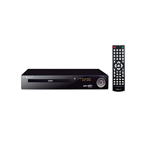 Nevir NVR-2355DVD - Reproductor DVD (TDT HD, 1080p, USB), color negro