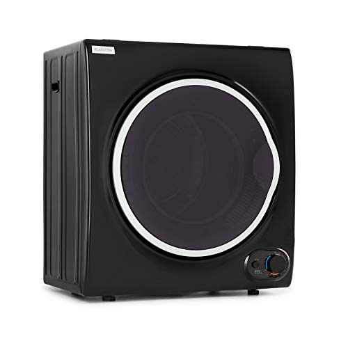Klarstein Jet Set 4000 - Secadora de ropa, Carga frontal, Potencia 1400 W, Independiente, EEC C, 4 kg, Resistencia de PTC, Calor de hasta 60 °C, Programable de 20 a 200 minutos, Compacta, Negro Klarstein Jet Set 4000 - Secadora de ropa, Carga frontal, Potencia 1400 W, Independiente, EEC C, 4 kg, Resistencia de PTC, Calor de hasta 60 °C, Programable de 20 a 200 minutos, Compacta, Negro