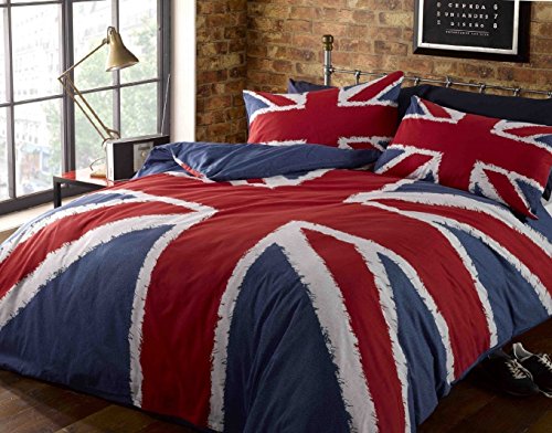 Rock`N Roll Funky Union Jack británica UK Azul Rojo Blanco Ropa de Cama King Size Edredón Cubrir Conjunto de Cama, Azul Rock`N Roll Funky Union Jack británica UK Azul Rojo Blanco Ropa de Cama King Size Edredón Cubrir Conjunto de Cama, Azul