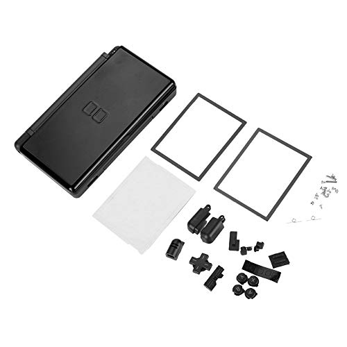 Carcasa de Repuesto Carcasa de Carcasa para Nintendo DS Lite Piezas de reparación Completa(Negro)