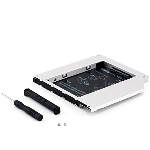 CSL - 9,5mm Bahía de Disco Duro SATA HDD SSD Hard Drive Caddy 2nd HDD módulo SSD 9,5 mm - Bastidor de Disco Duro con Interfaz SATA - Apta para Segundo Disco Duro HDD o SSD CSL - 9,5mm Bahía de Disco Duro SATA HDD SSD Hard Drive Caddy 2nd HDD módulo SSD 9,5 mm - Bastidor de Disco Duro con Interfaz SATA - Apta para Segundo Disco Duro HDD o SSD