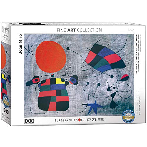 EuroGraphics "Joan Miró Le Sourire aux Ailes Flamboyantes Puzzle (1000 Piezas, Multi-Color)