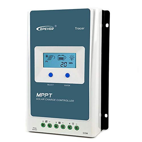Regulador Maximizador MPPT 40A 12V 24V LCD Tracer 4210A regulador de Carga para Todos Tipos de instalación Solar