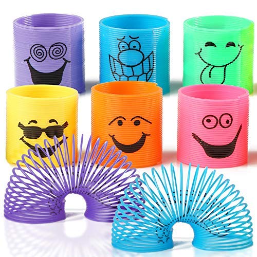 THE TWIDDLERS 96 Mini Rainbow Springs En Colores Surtidos | Slinkys Ideales para Sorteos De Fiestas, Juguetes, Cumpleaños Y Bolsas De Navidad Y De Medias, Premios De Clase, Halloween piñata THE TWIDDLERS 96 Mini Rainbow Springs En Colores Surtidos | Slinkys Ideales para Sorteos De Fiestas, Juguetes, Cumpleaños Y Bolsas De Navidad Y De Medias, Premios De Clase, Halloween piñata