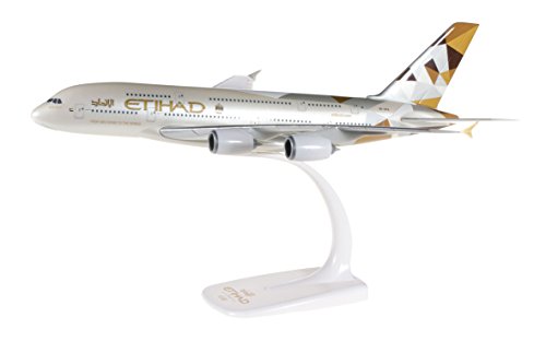 Herpa 610629 - Etihad Airways Airbus A380 Miniatura para retocar, coleccionar y como Regalo Herpa 610629 - Etihad Airways Airbus A380 Miniatura para retocar, coleccionar y como Regalo