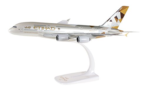 Herpa 610629 - Etihad Airways Airbus A380 Miniatura para retocar, coleccionar y como Regalo