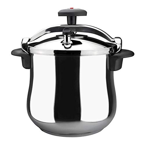 MAGEFESA Star Olla a presión rápida, fácil Uso, Acero Inoxidable 18/10, Apta para inducción. Fondo termodifusor, 3 Sistemas de Seguridad (BOMBEADA, 10L) MAGEFESA Star Olla a presión rápida, fácil Uso, Acero Inoxidable 18/10, Apta para inducción. Fondo termodifusor, 3 Sistemas de Seguridad (BOMBEADA, 10L)