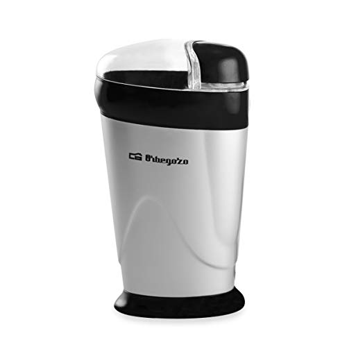 Orbegozo MO 3250 - Molinillo de Café, Cuchilla de Acero Inoxidable, Interruptor de Seguridad, Tapa Transparente, 150 W, Negro Orbegozo MO 3250 - Molinillo de Café, Cuchilla de Acero Inoxidable, Interruptor de Seguridad, Tapa Transparente, 150 W, Negro