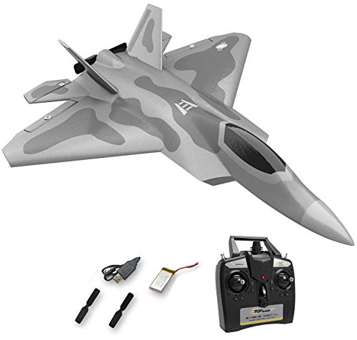 Top Race RC Fighter Jet, Avión RC de 4 Canales Listo para Volar para Adultos, Avión RC de Alta Velocidad, Listo para Volar Hobby RC Avión Adulto TR-F22B Top Race RC Fighter Jet, Avión RC de 4 Canales Listo para Volar para Adultos, Avión RC de Alta Velocidad, Listo para Volar Hobby RC Avión Adulto TR-F22B