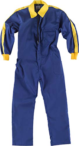 Work Team Buzo de niño. Cuello Solapa a Juego con puños, Bolso de Pecho y Cremalleras de Nylon. NIÑO Azulina+Amarillo 10 Work Team Buzo de niño. Cuello Solapa a Juego con puños, Bolso de Pecho y Cremalleras de Nylon. NIÑO Azulina+Amarillo 10