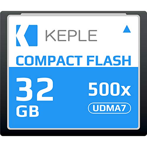 CF 32 GB Tarjeta de Memoria Compact Flash 500x Velocidad 75 MB/s, R 98 MB/s W 46 MB/S UDMA 7 Compatible con Nikon D5, D4, D800, D810, D700, D300; Canon 5d, Mark II, III, IV; 7d, Mark II